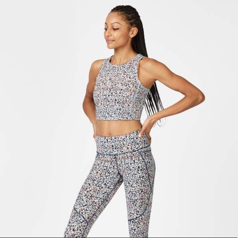 Sweaty Betty Power Infinity Blue Hexagon SportsBra